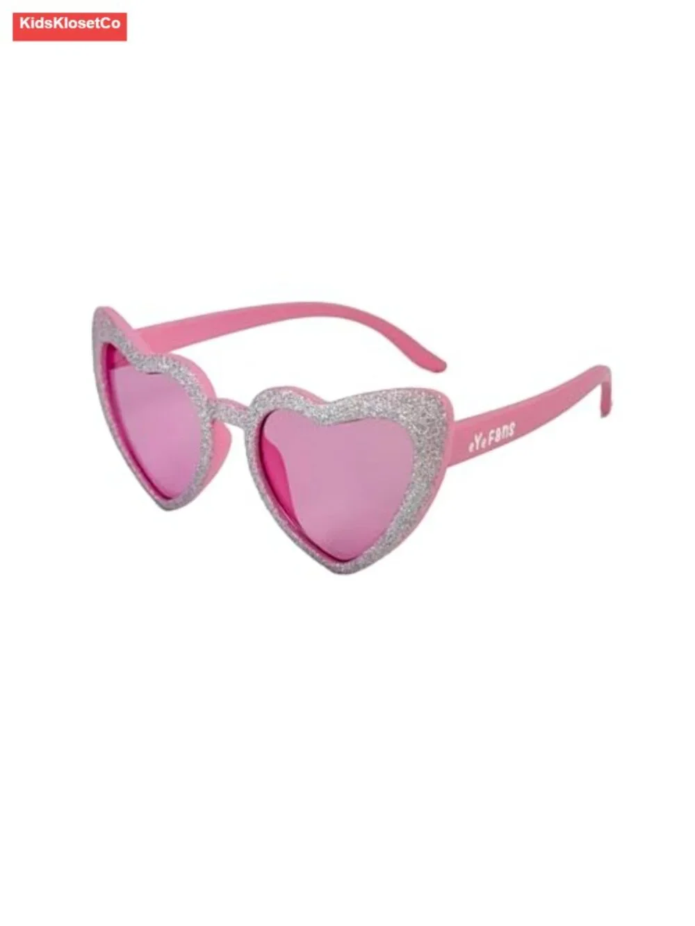 Kids Heart Sunglasses UV400 Protection Bendable TPEE Frame BPA-Free Age 3-10
